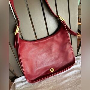 Vintage Coach Legacy Crescent Flap Bag